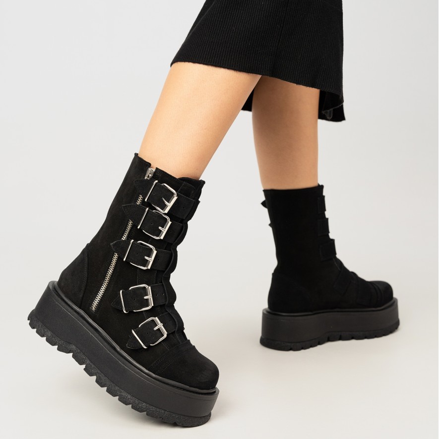        Ghete - Luna - Velur Black